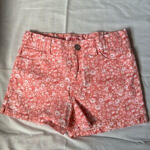 1st Kiss girls pink flower print shorts size 10/12.